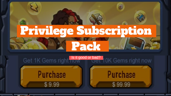 Privilege Subscription Pack
